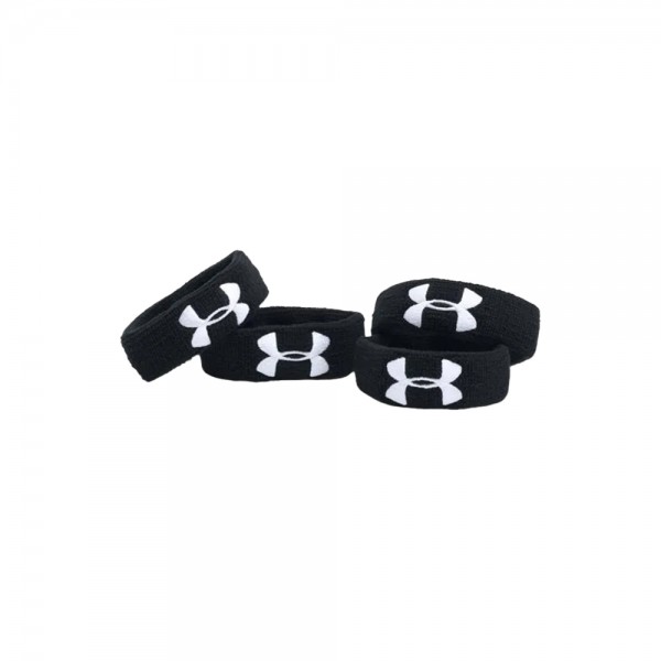 Under Armour Wristband 1&quot;, 4er Pack Black