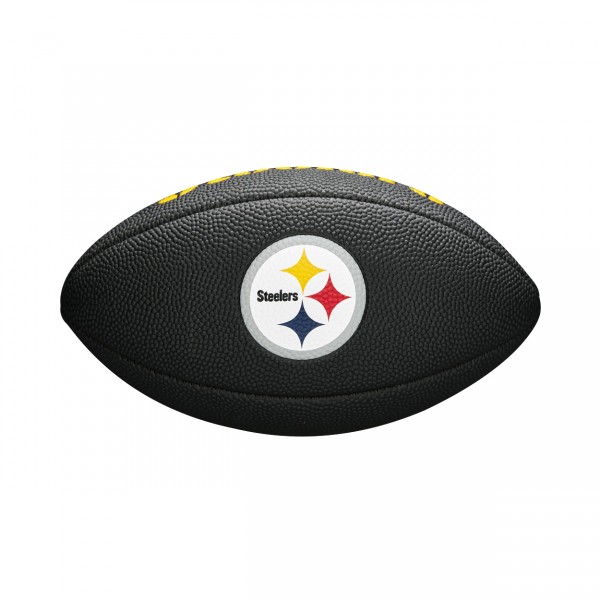 Schwarzer Mini Football Wilson NFL Pittsburgh Steelers Logo