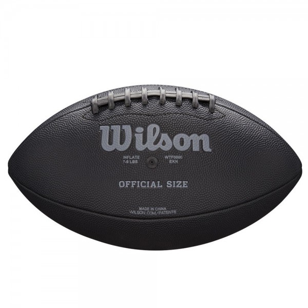 Wilson WTF1846 NFL Jet Black Composite Football Official Size, Größe 9 - schwarz