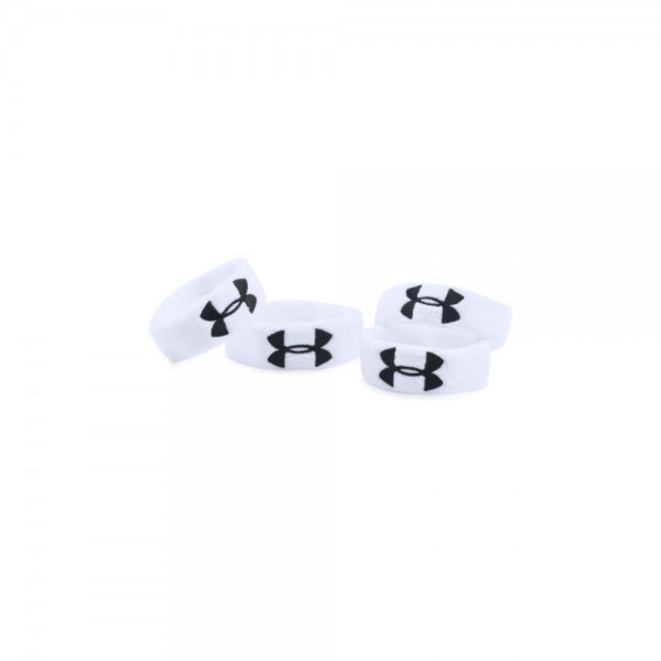 Under Armour Wristband 1&quot;, 4er Pack White