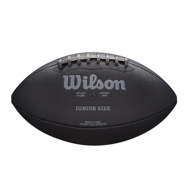 Wilson WTF1847 NFL Jet Black Composite Football Junior Size, Größe 7 - schwarz