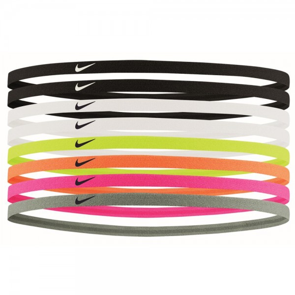 Nike Headband 8er Pack - schwarz/weiß/neon