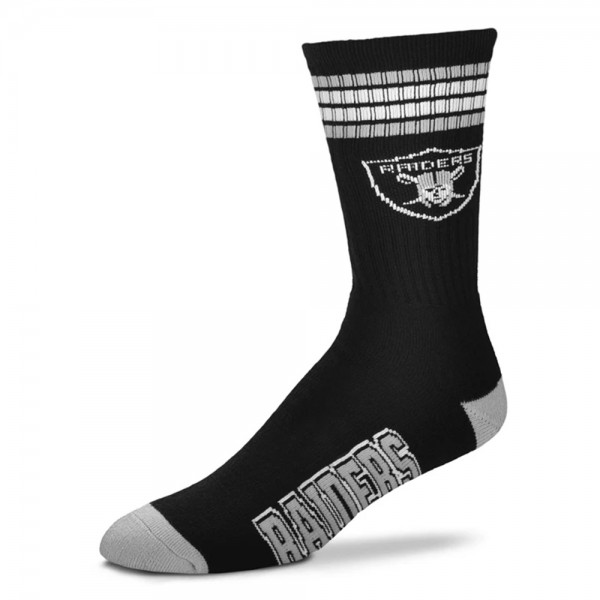 For Bare Feet NFL Las Vegas Raiders Sport Socken 4-Stripe Deuce