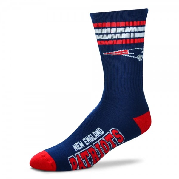 For Bare Feet NFL New England Patriots Sport Socken 4-Stripe Deuce