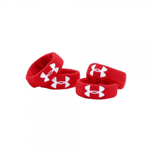 Under Armour Wristband 1&quot;, 4er Pack Rot