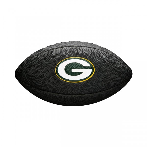 Schwarzer Mini Football Wilson NFL Green Bay Packers Logo