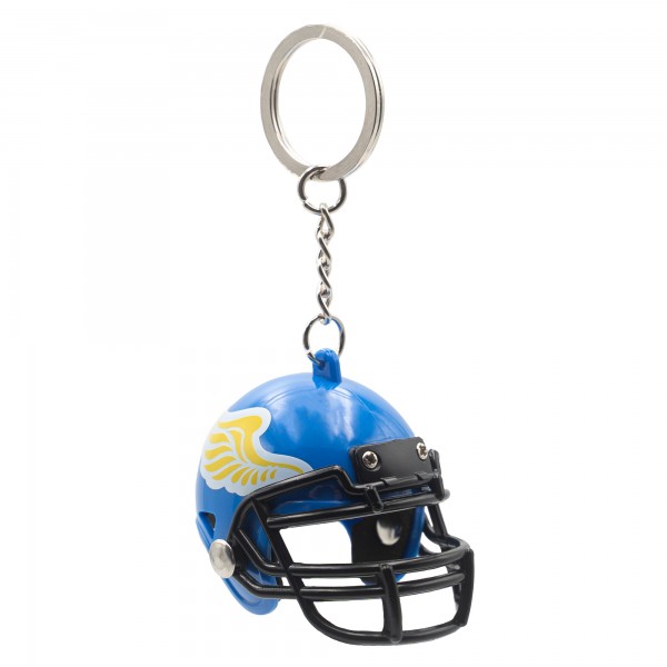 Schlüsselanhänger, Taschenanhänger - 3D Mini Football-Helm Logo Flügel