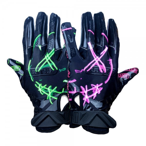 Battle &quot;Nightmare 2.0&quot; Cloaked Receiver Football Gloves