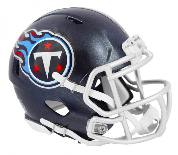 NFL AMP Team Tennessee Titans Riddell Speed Replica Mini Helm