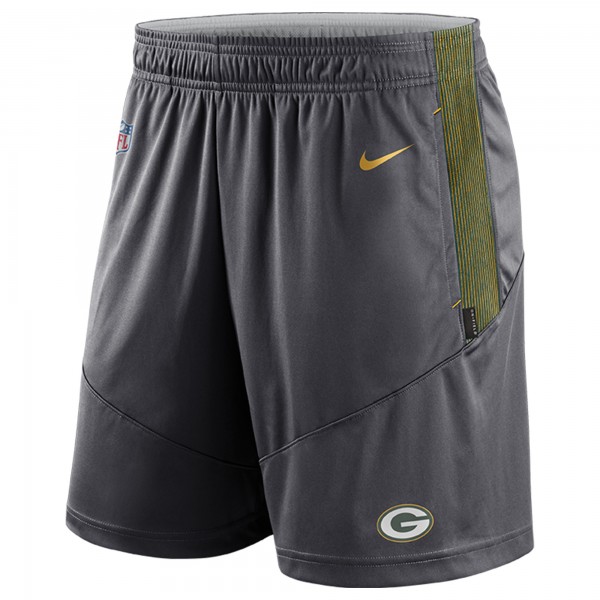 Nike NFL Dry Knit Short Green Bay Packers, dunkelgrau-gelb